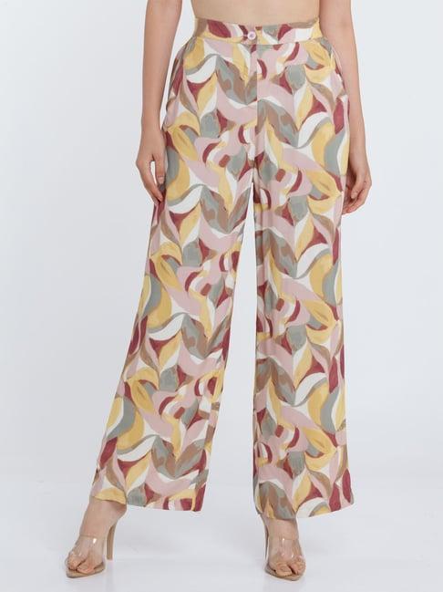 zink london multicolor printed pants