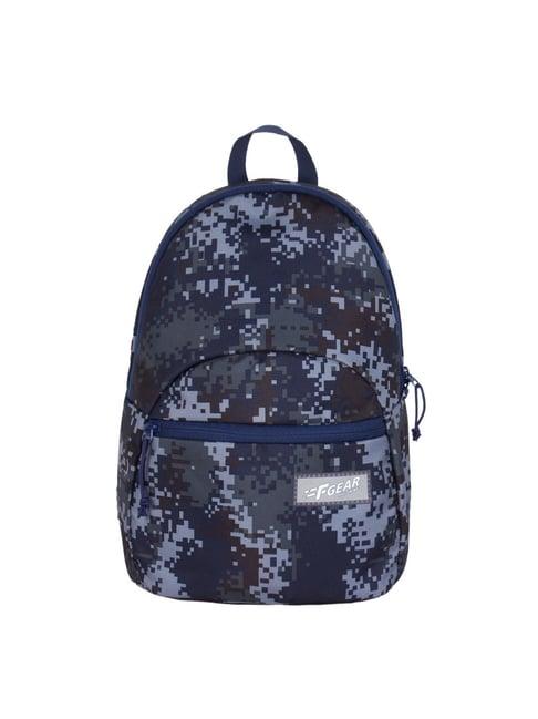 f gear ferris 7 ltrs navy printed small backpack