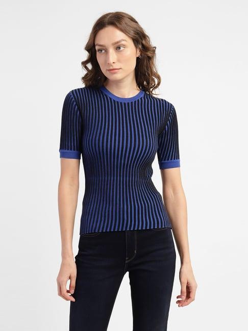 levi's blue & black striped t-shirt