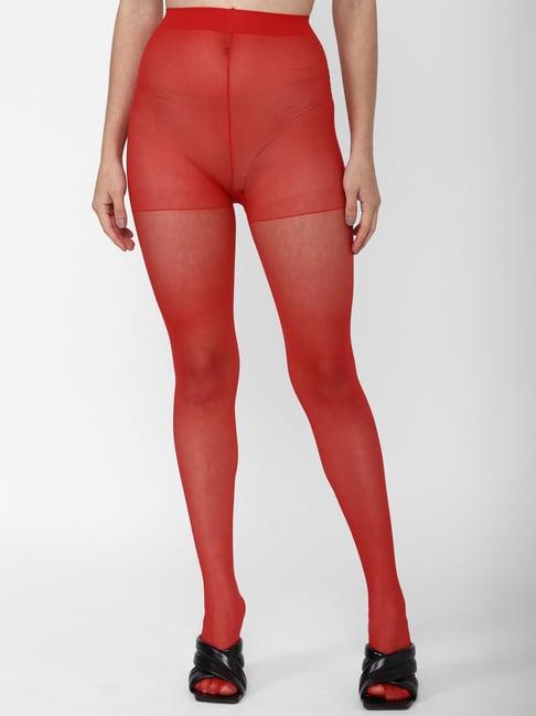 forever 21 red pantyhose