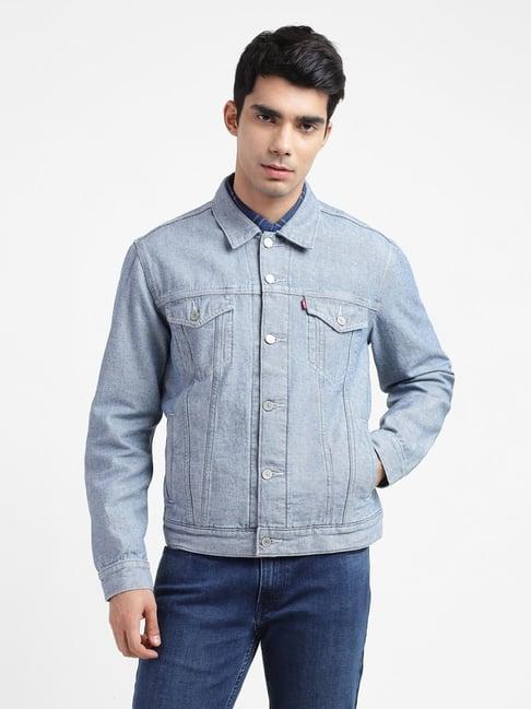 levi's light indigo loose fit denim jackets