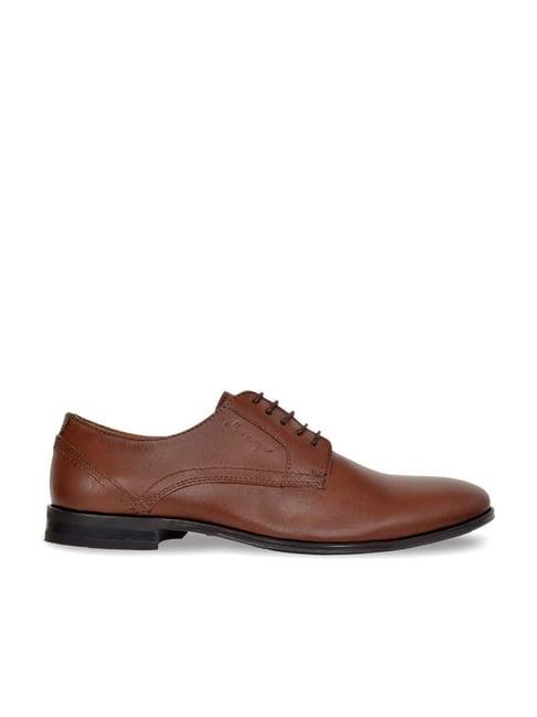 allen cooper men's brown derby shoes