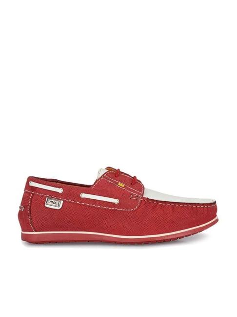 hitz men's red boat shoes