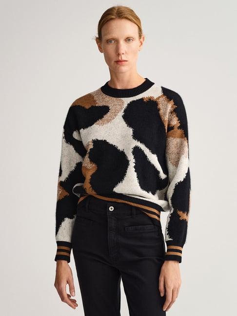 gant multicolor printed sweater