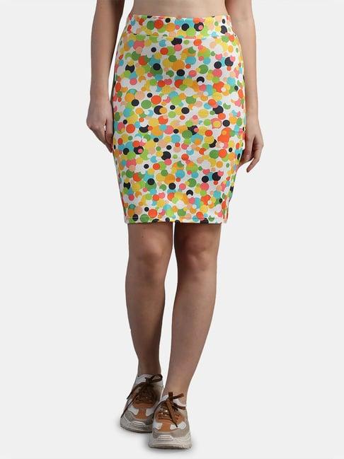 n-gal multicolor printed skirt