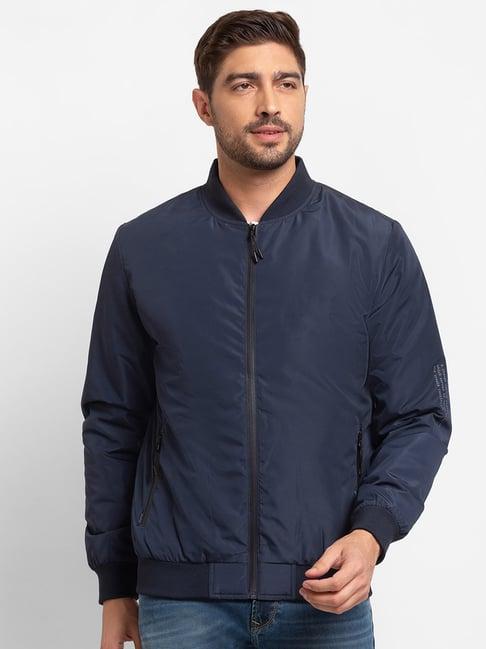 spykar blue straight fit jacket