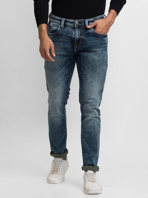 spykar blue comfort fit jeans