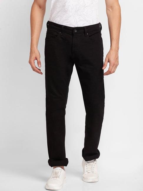 spykar black comfort fit jeans