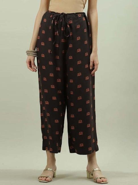 biba brown printed palazzos