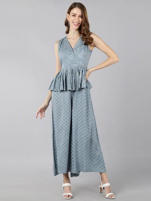 kipek grey printed jumpsuit