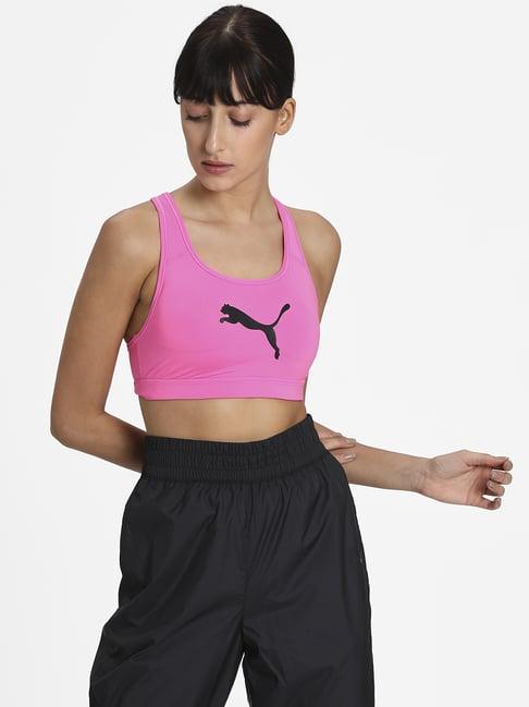 puma pink sports bra