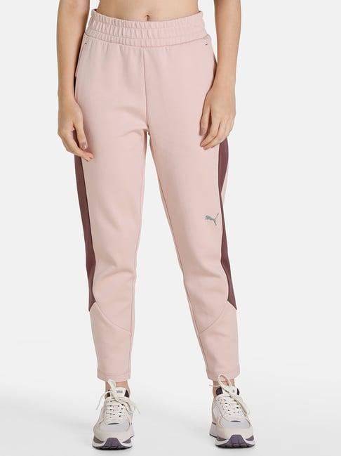 puma evostripe evostripe pink cotton track pants