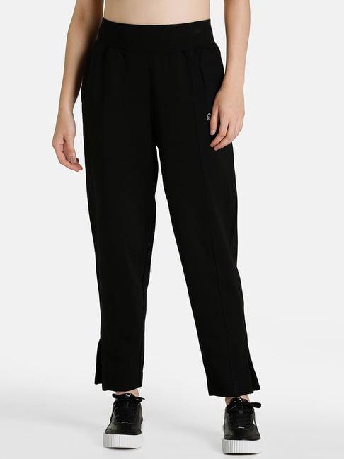 puma her her black cotton track pants