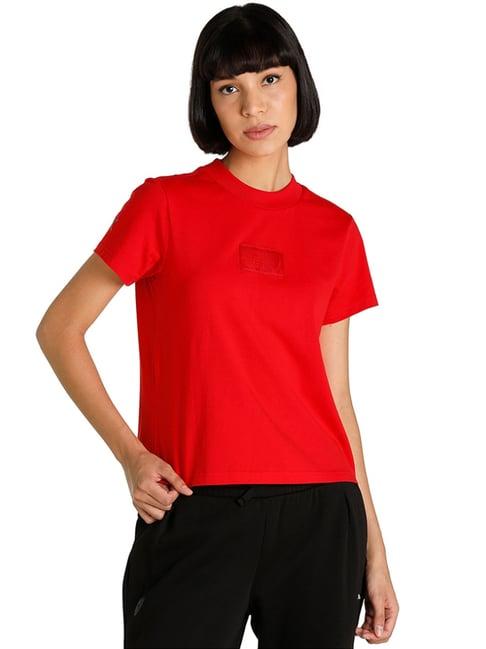 puma motorsport red cotton t-shirt