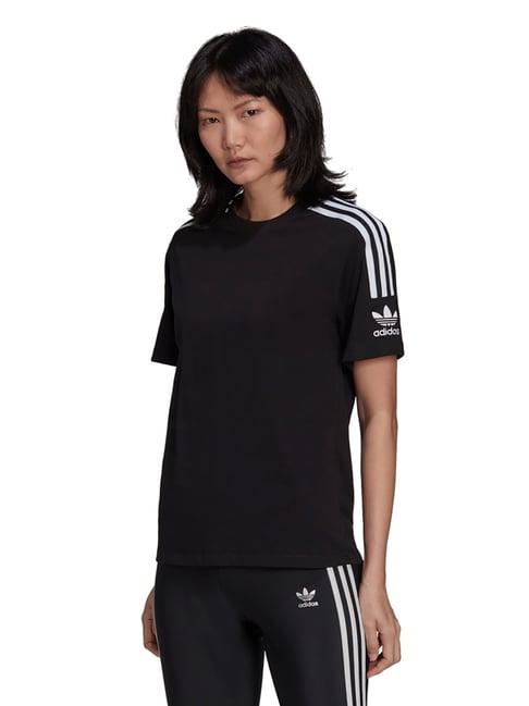 adidas originals black striped t-shirt