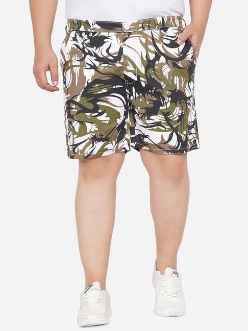 john pride multicolor regular fit plus size shorts