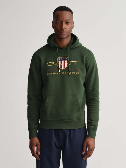 gant green hooded sweatshirt