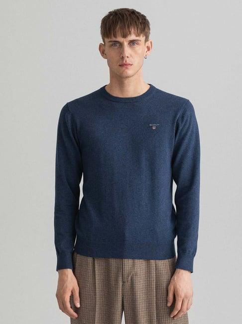 gant blue round neck sweater