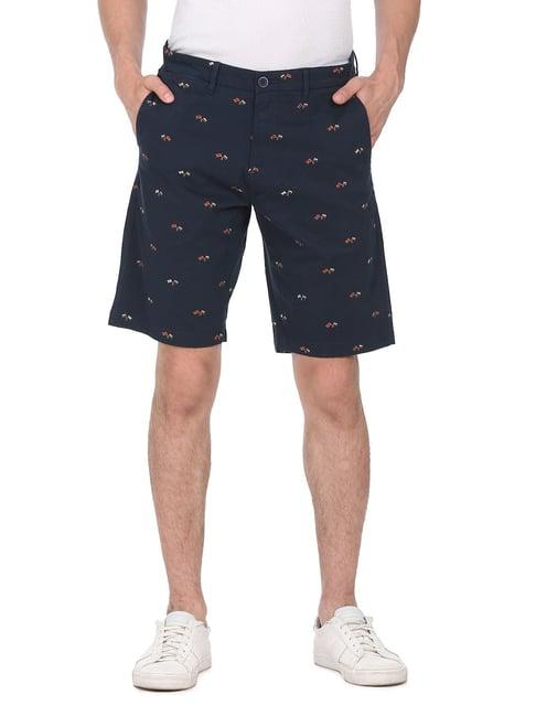 u.s. polo assn. navy printed chino shorts