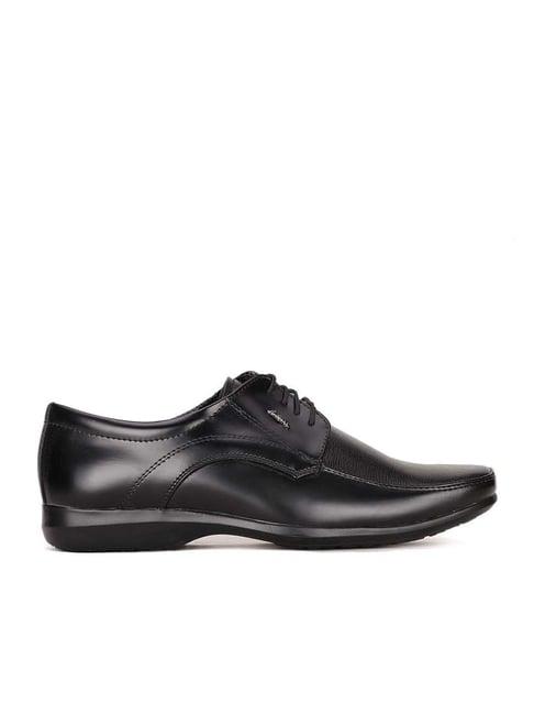 bata men's ink black derby shoes