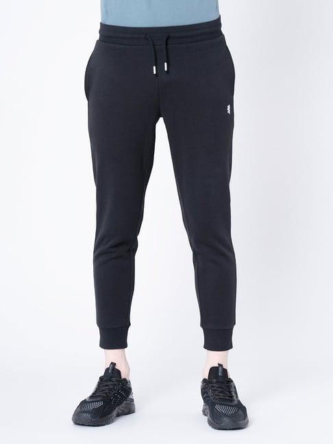 red tape black regular fit joggers