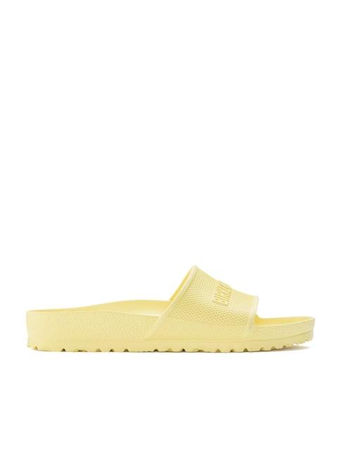 birkenstock men's barbados yellow slides