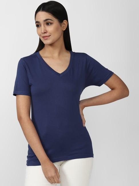 forever 21 navy v-neck t-shirt