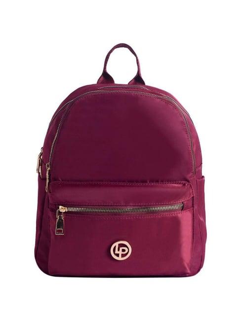 lino perros maroon polyester medium backpack