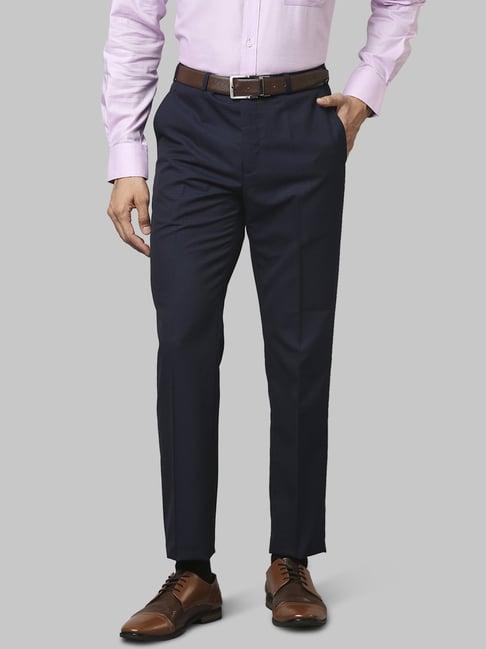 raymond blue  regular fit trousers