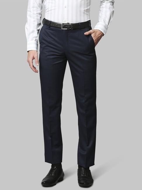 park avenue blue  super slim fit trousers