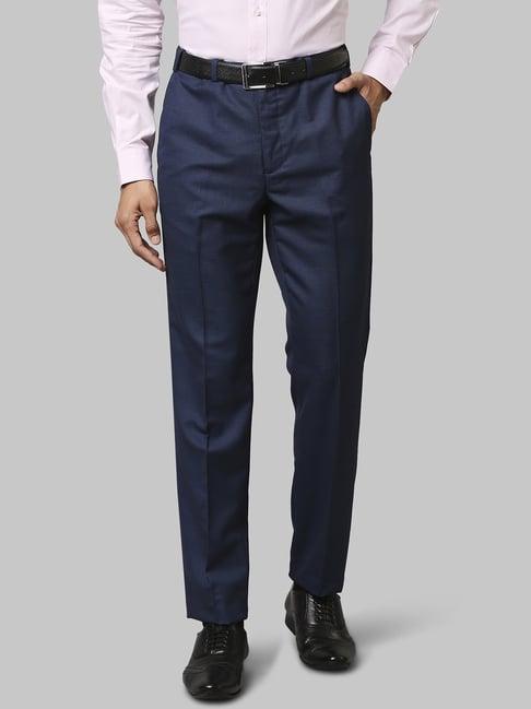 raymond blue  regular fit trousers