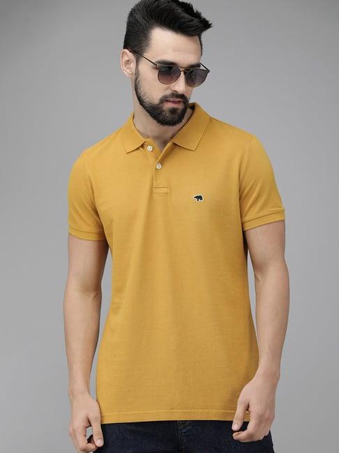 the bear house mustard polo t-shirt