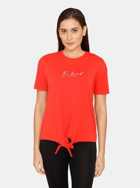 zivame red round neck top