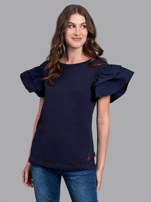 beverly hills polo club navy regular fit top