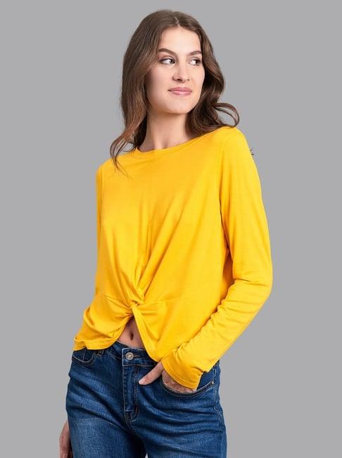 beverly hills polo club yellow regular fit top