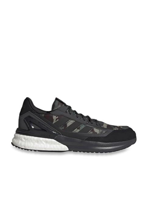 adidas men's nebzed super boost black casual sneakers