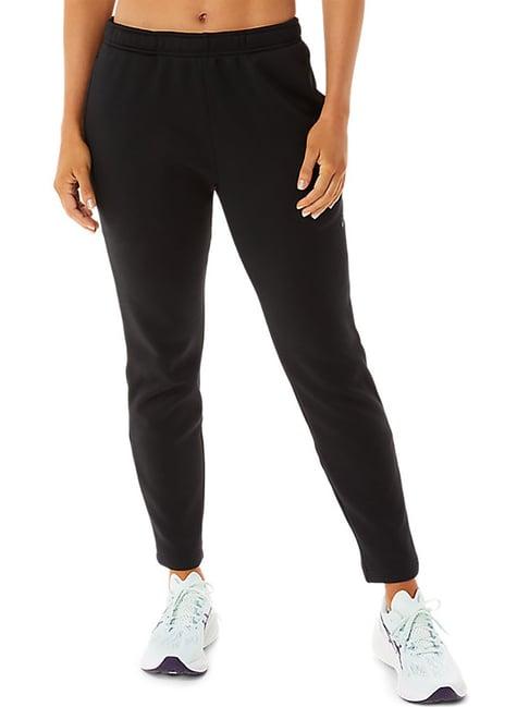 asics black mid rise track pants