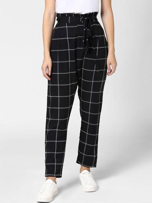 stylestone black chequered pants