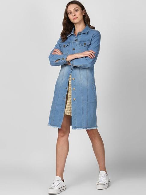 stylestone blue longline denim jacket