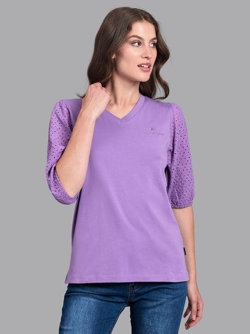 beverly hills polo club purple regular fit top