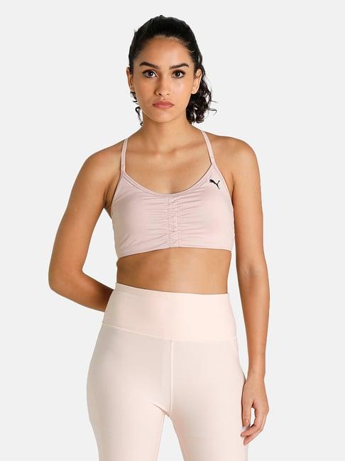 puma studio pink sports bra