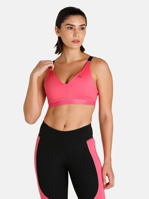 puma pink sports bra