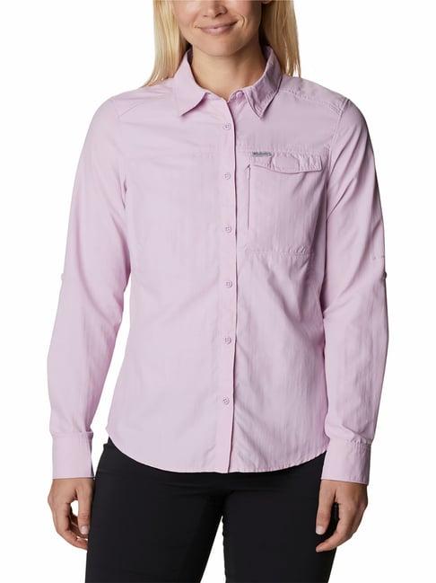 columbia pink regular fit silver ridge 2.0 shirt