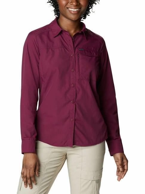 columbia purple regular fit silver ridge 2.0 shirt