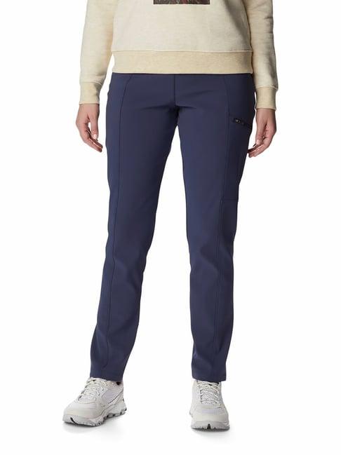 columbia blue relaxed fit warm winter track pants