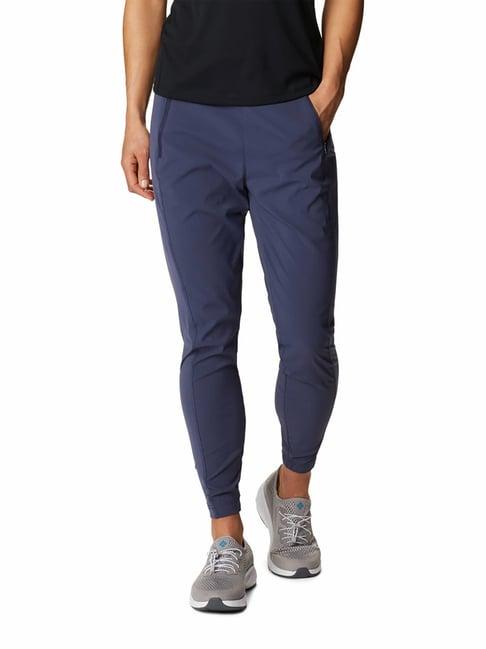 columbia blue relaxed fit hybrid track pants