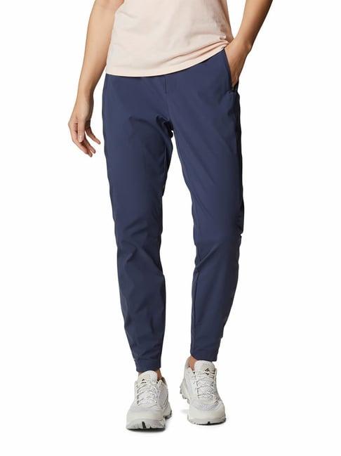 columbia blue relaxed fit claudia ridge track pants