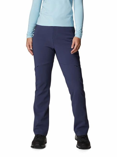 columbia blue relaxed fit passo alto pants