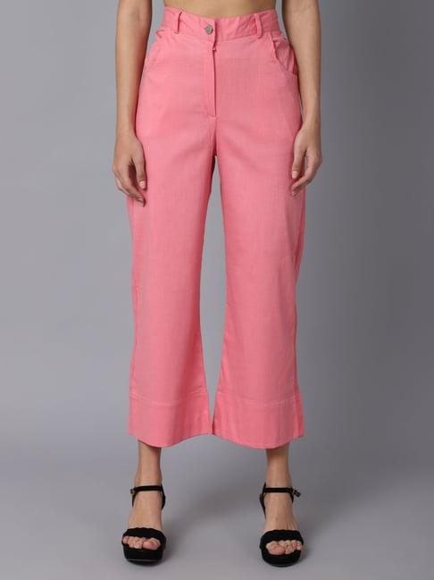 tag 7 pink cotton trousers