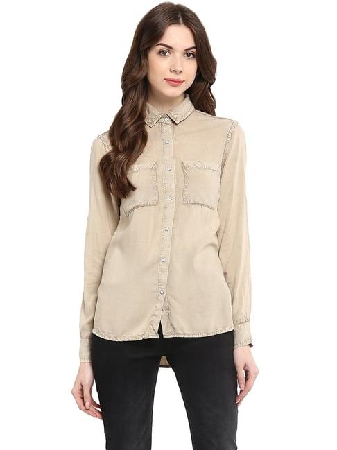 stylestone beige denim shirt